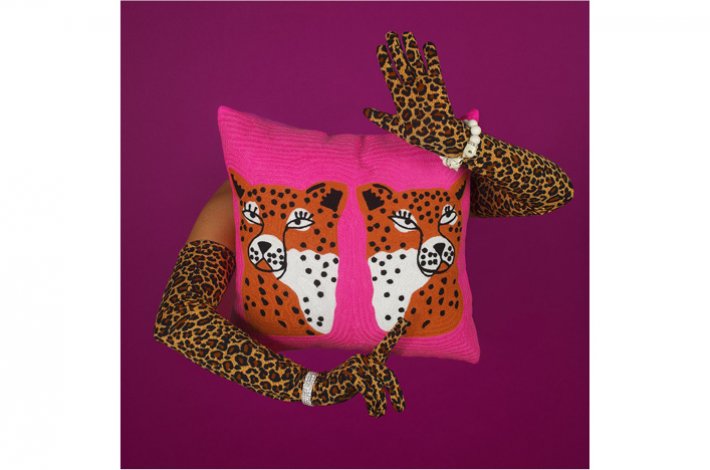 Twinning Cheetahs Pillow by AELFIE