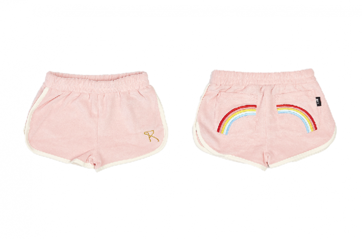 Rock Your Kid Terry Towelling Rainbow Shorts