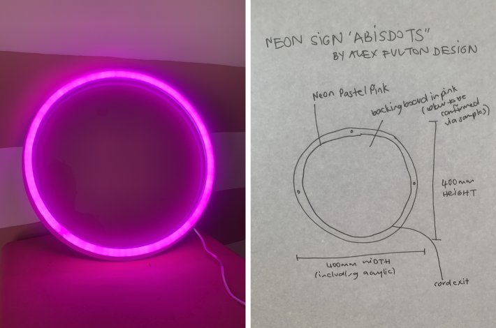 Neon Abi's Dot / Hone Powder Room